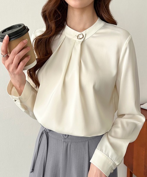COCOMOMO ブラウス シャツ 「カラー展開あり」 タックブラウス きれい