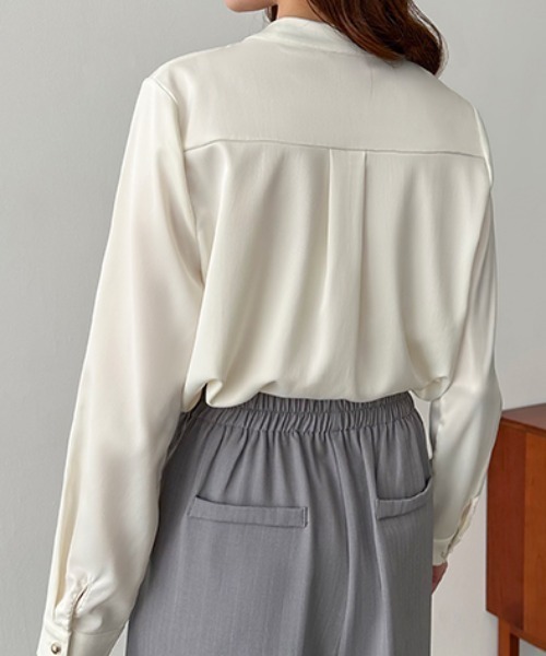 COCOMOMO ブラウス シャツ 「カラー展開あり」 タックブラウス きれい