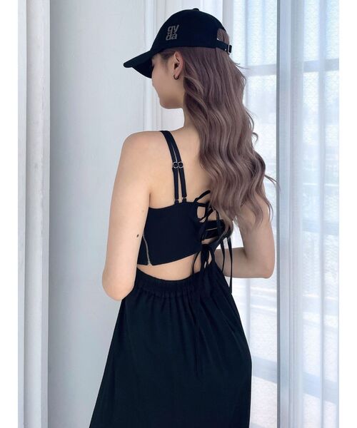 GYDA ワンピース BACKリボンmany wayキャミロングワンピース
