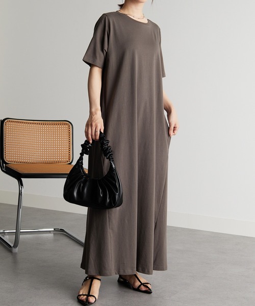 CAROUGE RANANリネン100%ロングマキシ丈ワンピース RANAN ワンピース 「Beautiful Cotton」ひんやり！UVカット