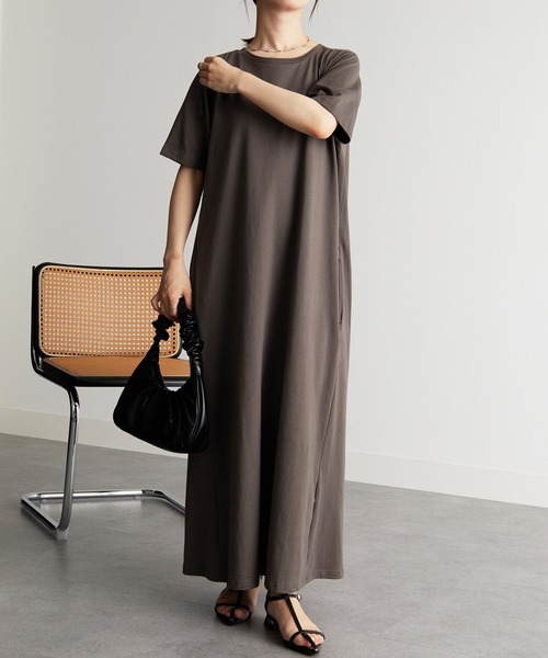 CAROUGE RANANリネン100%ロングマキシ丈ワンピース RANAN ワンピース 「Beautiful Cotton」ひんやり！UVカット