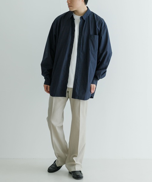 ATON シャツ ATON SUVIN BROAD WASHED SHIRTS メンズ : ZOZOTOWN Yahoo