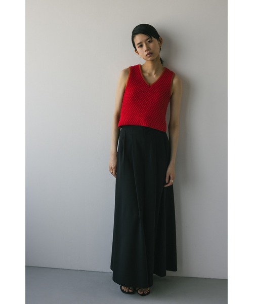 STYLEMIXER タンクトップ 2WAYクロシェニットタンク レディース 