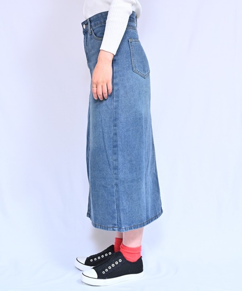 Alite cloth（アリーテクロス） デニムスカート フロントスリット