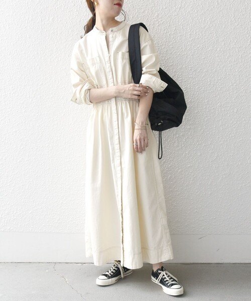 美品⭐︎SHIPS any シャーリングデニムポケットワンピース 25AW F SHIPS any ワンピース any: シャーリング デニム ポケット 「SHIPS