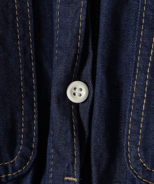 SHIPS any ワンピース any: シャーリング デニム ポケット 「SHIPS