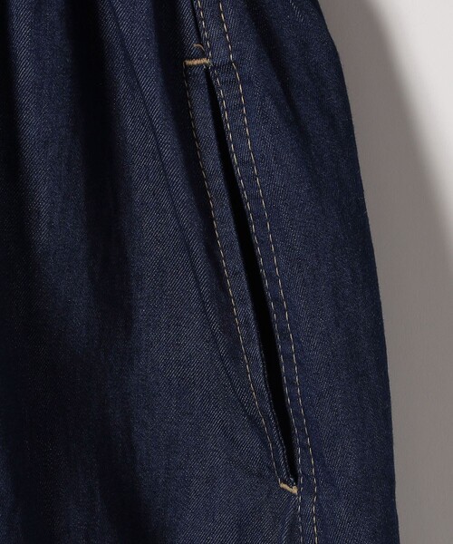 Ships any シャーリング　デニム　ポケット　ワンピース SHIPS｜《一部予約》SHIPS any: シャーリング デニム ポケット