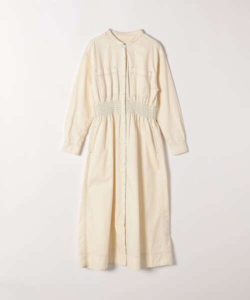 SHIPS any ワンピース any: シャーリング デニム ポケット 「SHIPS