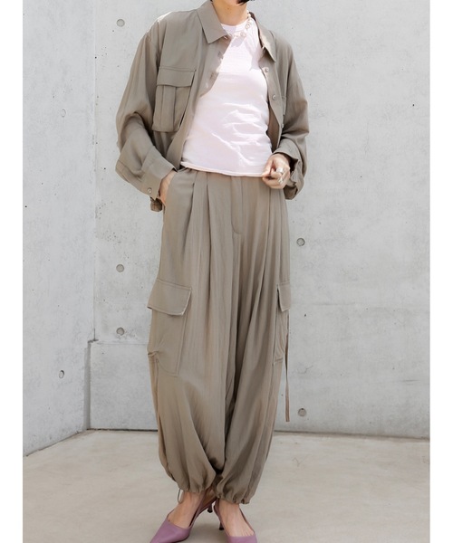 ブラウス シャツ W pocket shirt レディース