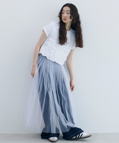 【美品】perna チュールストラップスカート PERNA スカート チュールストラップスカート : ZOZOTOWN Yahoo