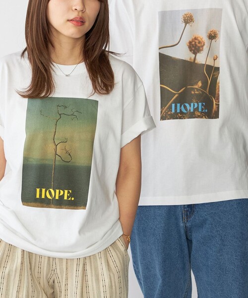 SHIPS（シップス） tシャツ BENCH MARKING SHIRT: フラワー フォト