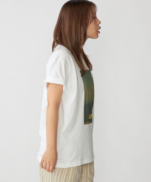 売れ筋商品|||ドンダップ Tシャツ レディース トップス Print T-shirt - white Women's T-shirts | Dondup