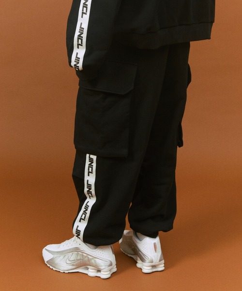 JINCL スウェットパンツ ジャージ - サイドラインカーゴ