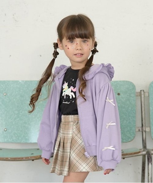 新品♡リボン付きパーカー フリルリボンクロップドパーカー ｜ LIZ LISA（リズリサ）公式通販