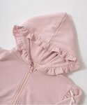 パーカー 「毛玉バイバイ裏毛」リボン付きフリル...の詳細画像4