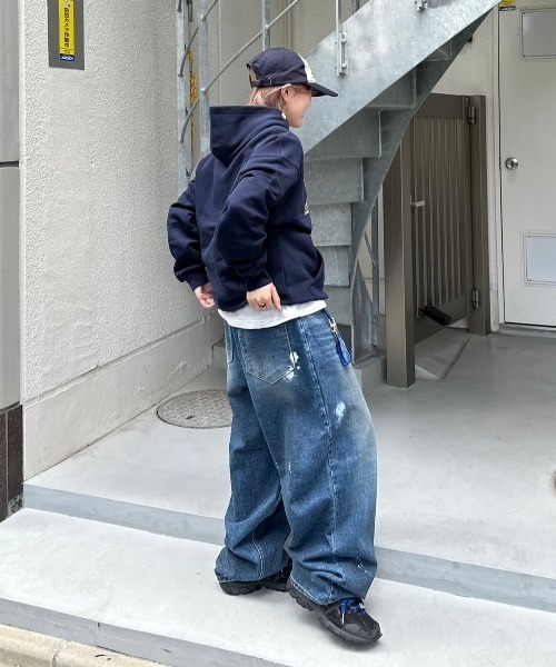 【Chikashitsu+】サイドウェーブデニムパンツ 楽天市場】正規品【 Chikashitsu + side wave design denim