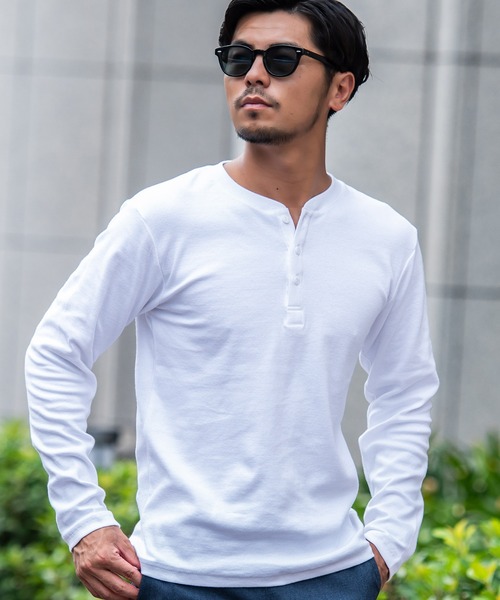 JEMORGAN（ジェーイーモーガン） ヘンリーネック tシャツ 「JEMORGAN