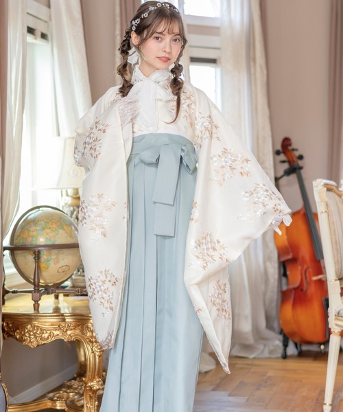 Catherine cottage 着物ドレス Catherine Cottage 着物 花刺繍チュールレース 袴一体型着物