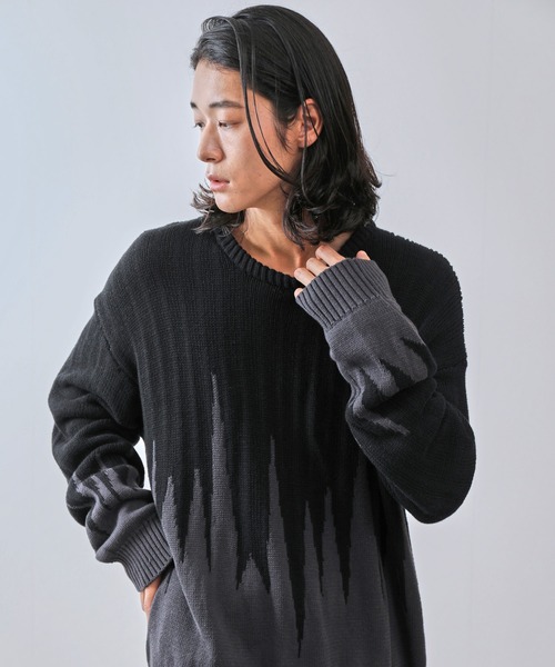 JUNRED（ジュンレッド） セーター ニット 「一部店舗限定」バイカラー