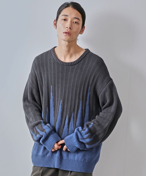 JUNRED（ジュンレッド） セーター ニット 「一部店舗限定」バイカラー