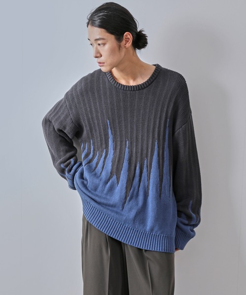 JUNRED（ジュンレッド） セーター ニット 「一部店舗限定」バイカラー