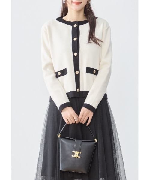 カーディガン ニットカーディガン＆ワンピース 2点セット レディース