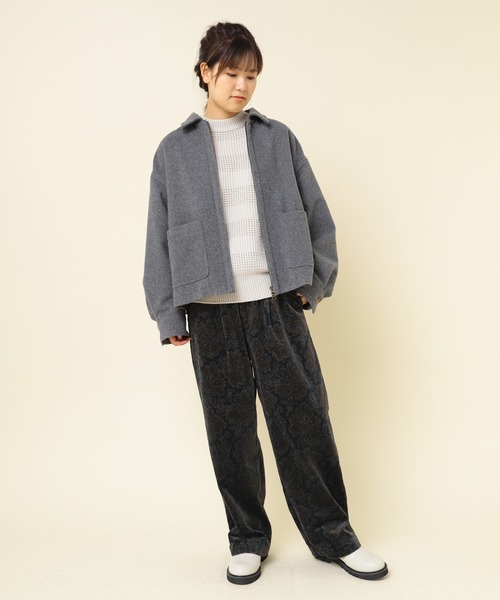 RNA-N（アールエヌエーエヌ） ブルゾン アウター J2118 ウールジップ