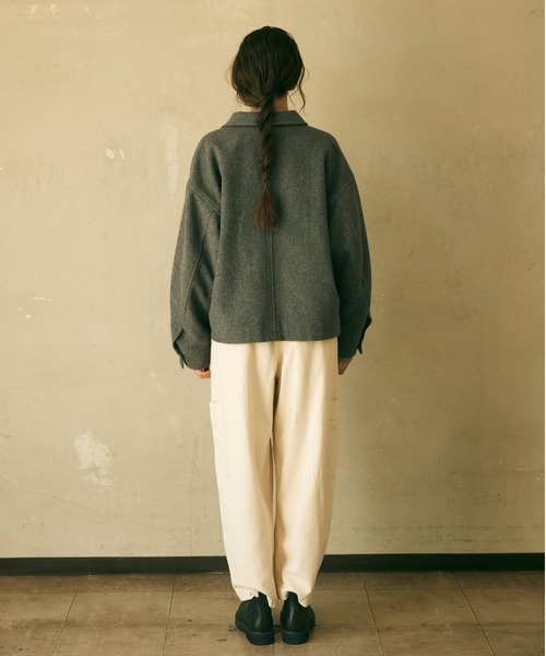 RNA-N J2118ウールブルゾン J2118 ウールジップアップブルゾン(M ダークネイビー): アウター - RNA