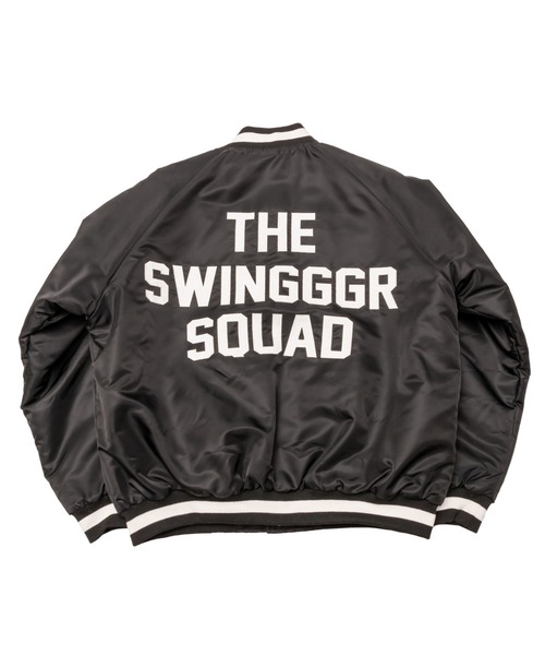 THE SWINGGGR スタジャン SWINGGGR/スウィンガー/SWG NYLON VARSITY JK