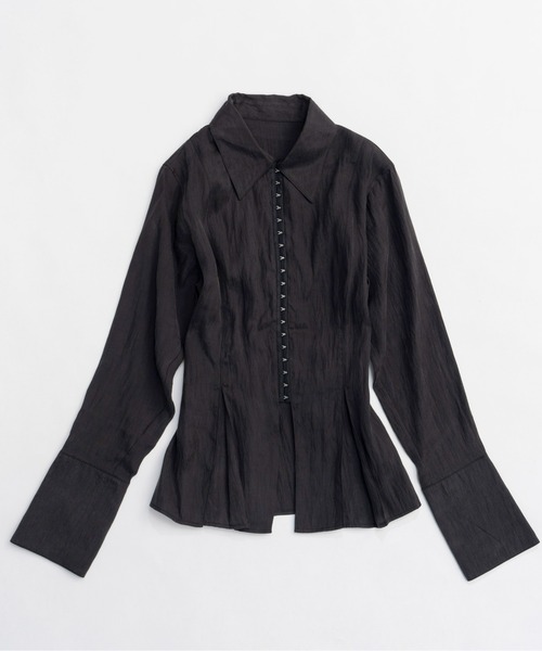 ブラウス シャツ Fibril Twill Shirt/フィブリルツイルシャツ「MAISON SPECIAL/メゾンスペシャル」 レディース MAISON SPECIAL ブラウス シャツ Fibril Twill Shirt/フィブリル