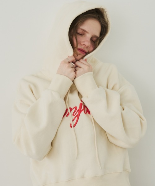 Unitage（ユニテージ） パーカー 裏起毛bonnjourパーカー レディース