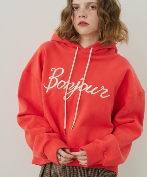 Unitage（ユニテージ） パーカー 裏起毛bonnjourパーカー レディース