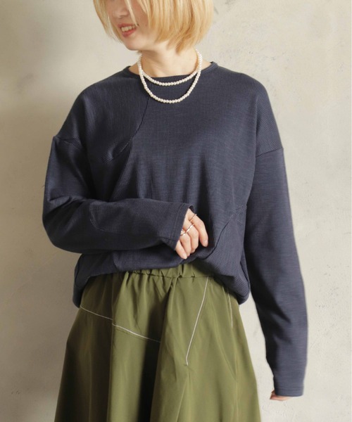 tシャツ 定番ワッフル切替ロンT レディース BITTOKO tシャツ 定番ワッフル切替ロンT レディース : ZOZOTOWN