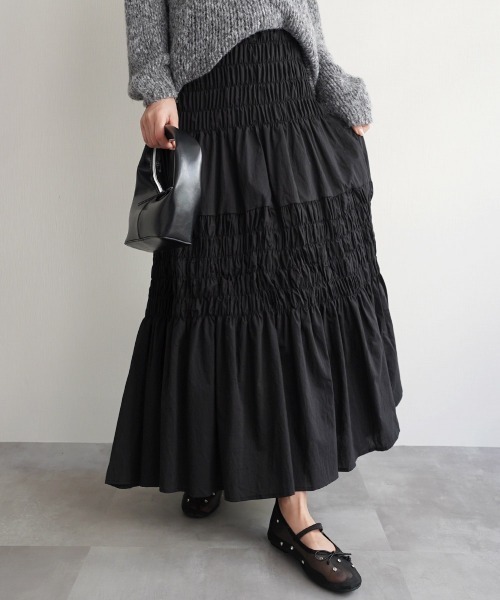 Rashik スカート ギャザーフレアスカート : ZOZOTOWN Yahoo!店 - 通販