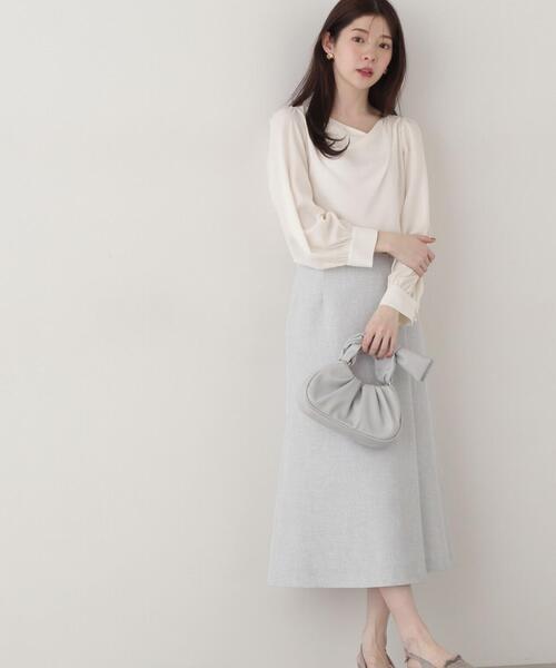 ブラウス シャツ デコルテニュアンスブラウス / 1215110312 レディース PROPORTION BODY DRESSING ブラウス シャツ デコルテニュアンス