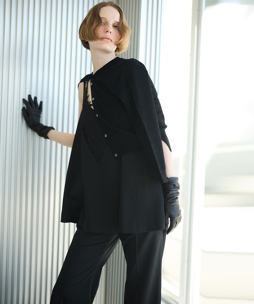 LE CIEL BLEU カーディガン コンパクトニットカーディガン / Compact