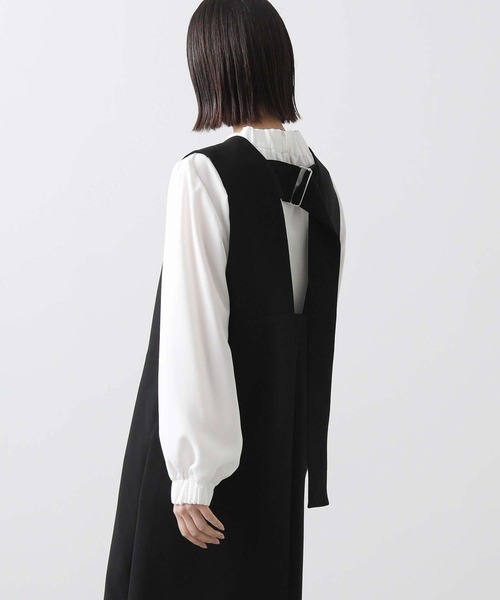 美品 anana サイドパールＶネック ワンピース ジャンバースカート anana ワンピース サイドパールVネックジャンバースカート