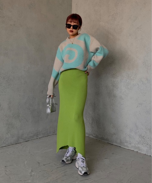 「SHAGGIE」 長袖ニット FREE ブラック レディース_画像6