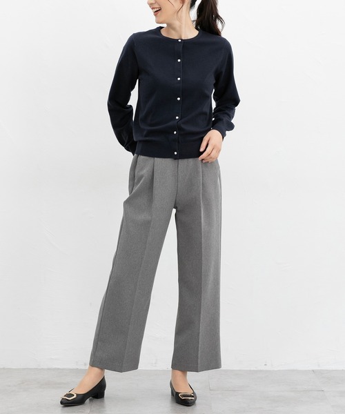 「Honeys」 「GLACIER」ニットカーディガン L ネイビー レディース_画像8