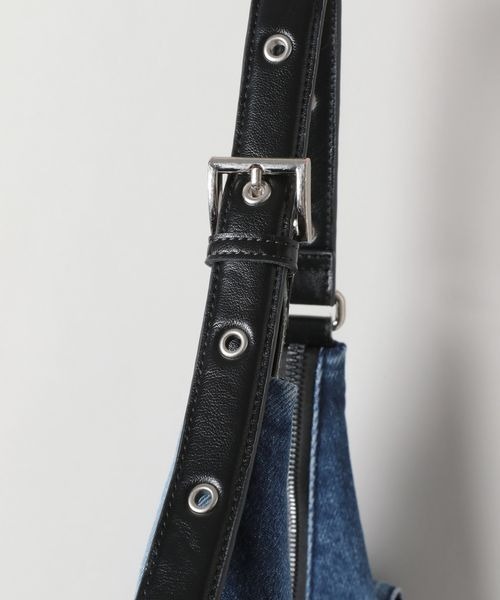 JEANASIS ショルダーバッグ バッグ マルチポケットデニムワン