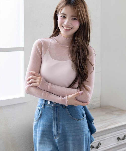 clear tシャツ ラメシアートップス レディース : ZOZOTOWN Yahoo!店