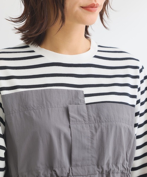 tシャツ ナイロンドッキングドロストプルオーバー レディース | Green Parks | 19