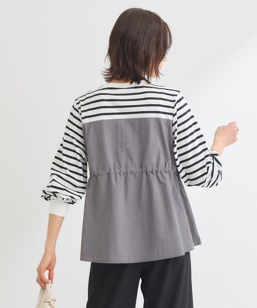 tシャツ ナイロンドッキングドロストプルオーバー レディース | Green Parks | 18