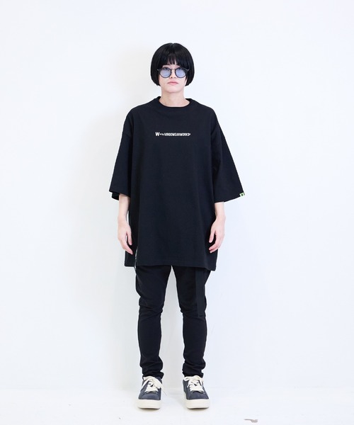 W] by VIRGOwearworks tシャツ Big logo Wide SSPT メンズ