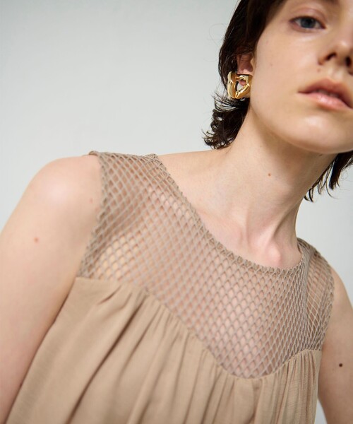 グレースコンチネンタル　ノースリーブ　ワンピース　38 新品タグ付き グレースコンチネンタル ノースリーブ ワンピース 38 新品タグ付き