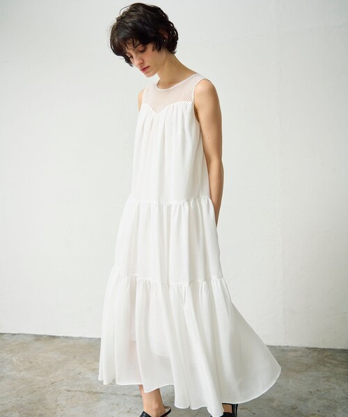 グレースコンチネンタル　ノースリーブ　ワンピース　38 新品タグ付き グレースコンチネンタル ノースリーブ ワンピース 38 新品タグ付き