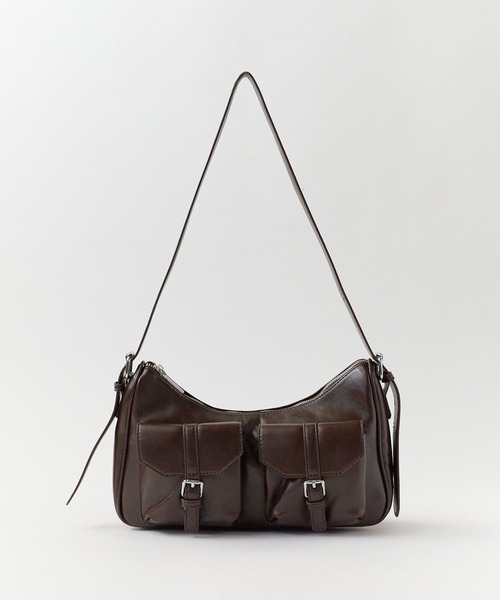FIORELLI★フェイクレザー ロゴ ショルダーバッグ ポシェット Chick ショルダーバッグ バッグ アウトポケットフェイクレザー