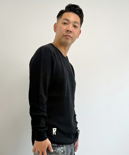 tシャツ Romon Heavy Waffle L/S T-shirs レディース メンズ Romon tシャツ Heavy Waffle L/S T-shirs レディース メンズ