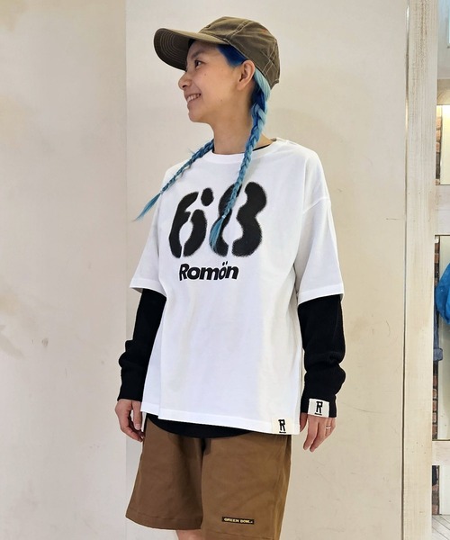 tシャツ Romon Heavy Waffle L/S T-shirs レディース メンズ Romon tシャツ Heavy Waffle L/S T-shirs レディース メンズ