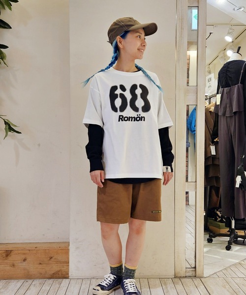 tシャツ Romon Heavy Waffle L/S T-shirs レディース メンズ Romon tシャツ Heavy Waffle L/S T-shirs レディース メンズ